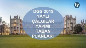 DGS Yaylı Çalgılar Yapımı 2019 Taban Puanları