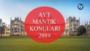 AYT Mantık Konuları 2019