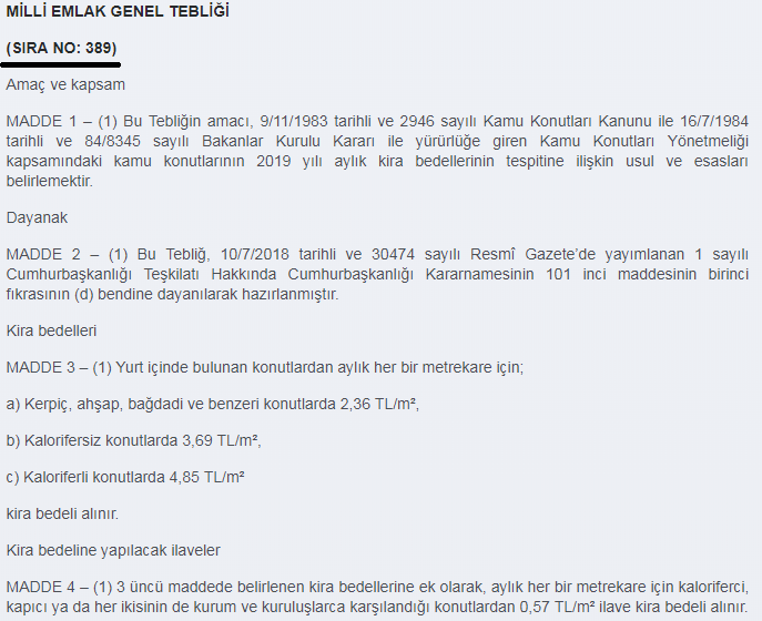lojman kira bedelleri 2019 ne kadar? 1 111111 1