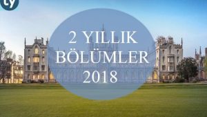 2 Yıllık Bölümler 2018