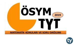 2019 TYT Matematik Konuları ve Soru Dağılımı (ÖSYM-YÖK-MEB Verileri)