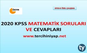 KPSS Matematik Soruları ve Cevapları (ÖSYM)