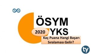 2020 YKS'de Kaç Puana Hangi Başarı Sıralaması Gelir?