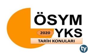 2020 YKS Tarih Konuları ve Soru Dağılımları (ÖSYM – YÖK – MEB)