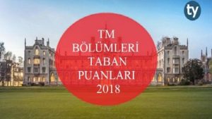 TM Bölümleri Taban Puanları 2018