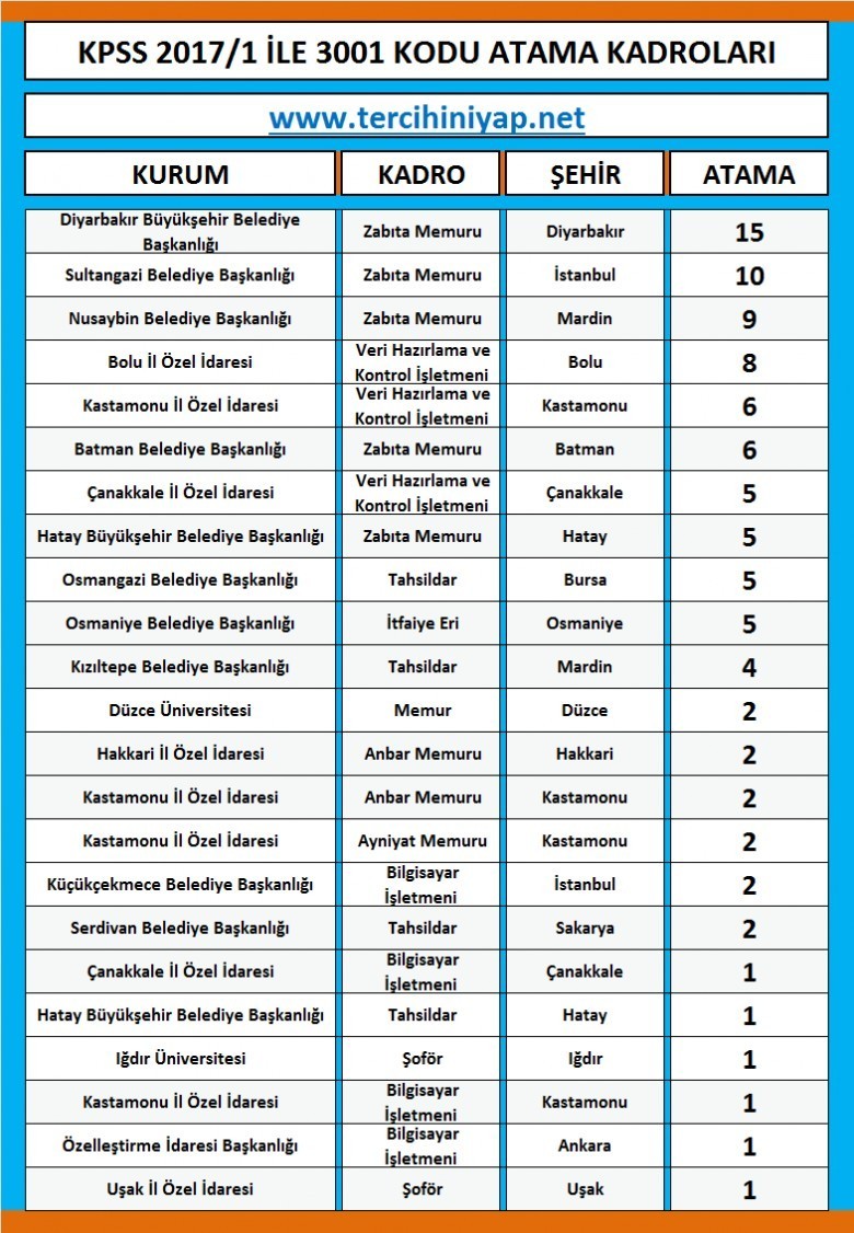 3001 kodu nedir ? 3001 kadroları kpss 2017/1 1 3032 1 d9ea1d0bec4c4313652815cb7f29b985