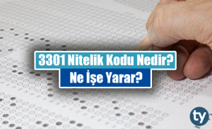 3301 Nitelik Kodu Nedir? Ne İşe Yarar? 3301 Özel Şartı Nedir?