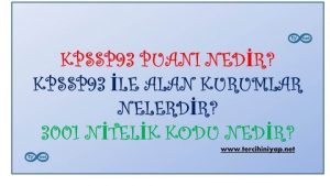 KPSS P93 Nedir? KPSS P93 İle Alan Kurumlar Nelerdir?