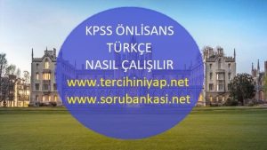 KPSS Önlisans Türkçe Nasıl Çalışılır?