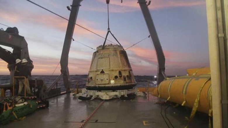 SpaceX kapsülü Dünyaya Döndü