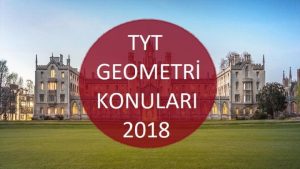 TYT Geometri Konuları 2018