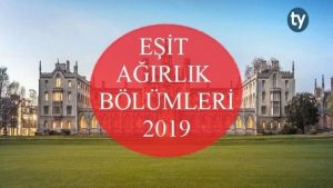 Eşit Ağırlık Bölümleri 2019