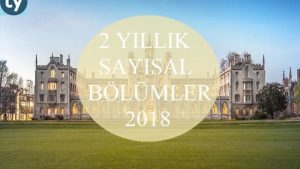 2 Yıllık Sayısal Bölümler 2023