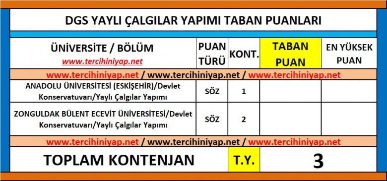 dgs yaylı çalgılar yapımı 2019 taban puanları 1 6310 1 a4fac72b74a858cacbc6831ec1b1ce2d