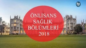 Ön lisans Sağlık Bölümleri 2018