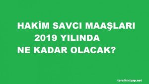 Hakim ve savcı maaşları