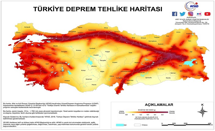 i̇stanbul'da deprem riski düşük ve yüksek i̇lçeler 1 turkiye deprem tehlike haritasy