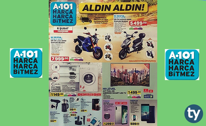 A101 Aktüel 6 Şubat-12 Şubat 2020 İndirimli Ürünler Kataloğu