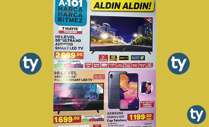 A101 Aktüel 7-13 Mayıs 2020 İndirimli Ürün Kataloğu