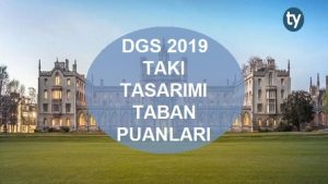 DGS Takı Tasarımı 2019 Taban Puanları