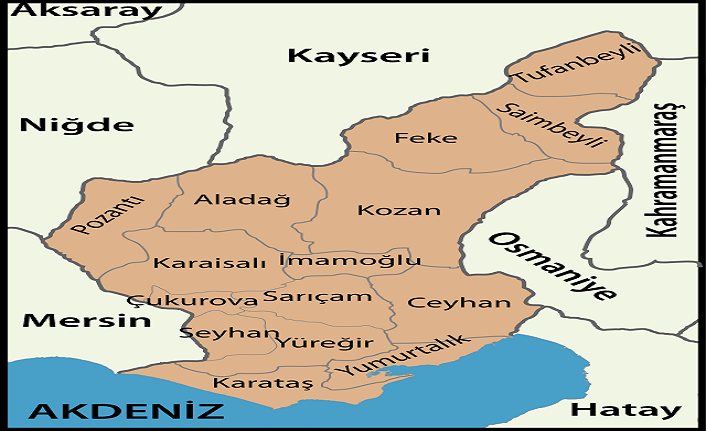 adana'nın i̇lçeleri nelerdir? adana i̇lçeleri 2 adana ilceleri harita