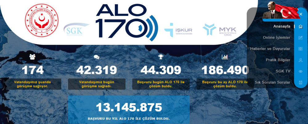 sigortam var mı? sigortam yatıyor mu? düzenli olarak ödeniyor mu? 1 alo170 sigortam yatiyor mu