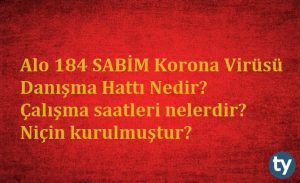 Alo 184 Sabim Korona Virüsü Danışma Hattı Nedir? Nasıl Yararlanılır?
