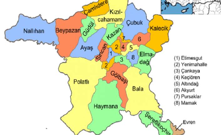 ankara'nın i̇lçeleri nelerdir? ankara i̇lçeleri 3 ankaranin ilceleri harita