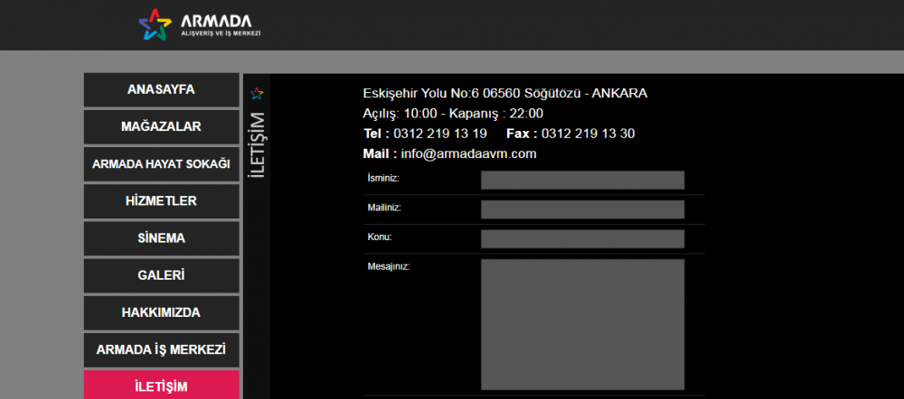 armada avm kaçta açılır? kaçta kapanır? çalışma saatleri nasıl? 2 armada iletisim