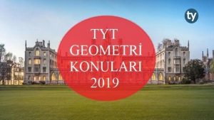 TYT Geometri Konuları 2019