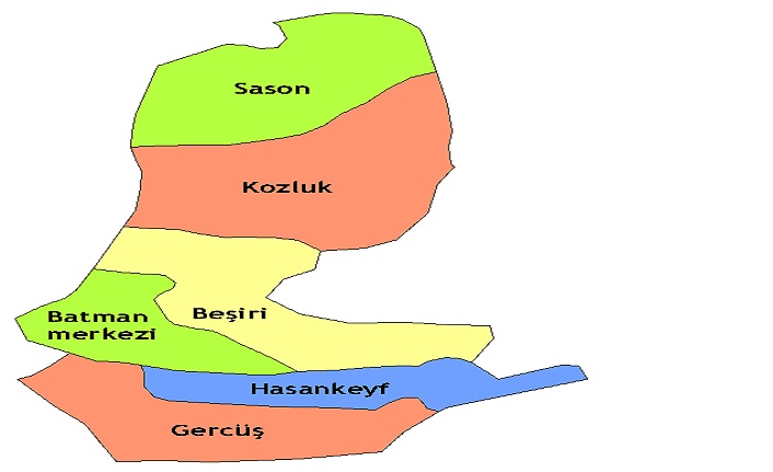 batman'ın i̇lçeleri nelerdir? batman i̇lçeleri 2 batman ilceleri harita