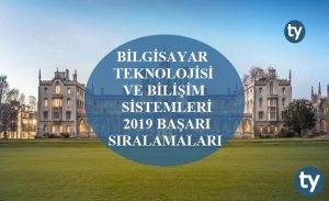Bilgisayar Teknolojisi ve Bilişim Sistemleri 2019 Taban Puanları ve Başarı Sıralamaları