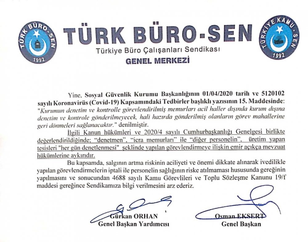 sosyal güvenlik denetmenliği'nde yerellik sorununa çözüm grup başkanlığı 2 burosen 2 3