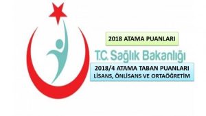 Sağlık Bakanlığı KPSS 2018/4 Atama Taban Puanları