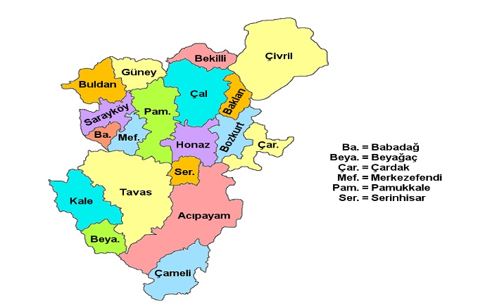 denizli'nin i̇lçeleri nelerdir? denizli i̇lçeleri 2 denizli ilceleri harita