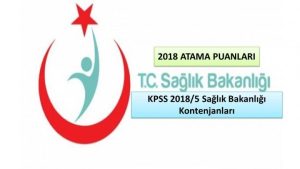 Kpss 2018/5 Sağlık Bakanlığı Kontenjanları