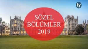 Sözel Bölümler 2019