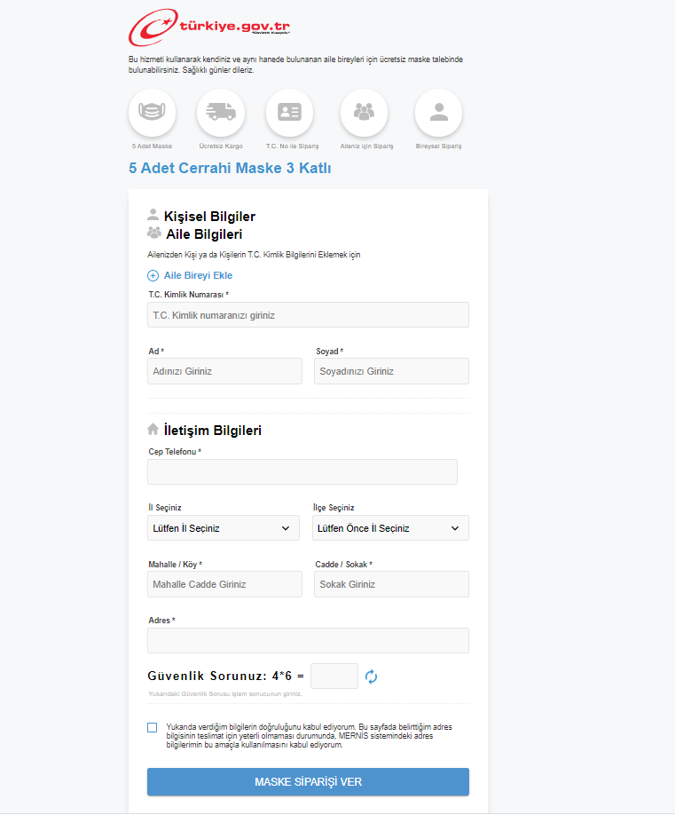 e-devlet ücretsiz maske başvurusu nasıl yapılır? resimli anlatım! 2 e devyet maske 1
