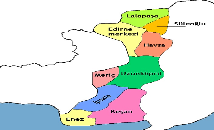 edirne'nin i̇lçeleri nelerdir? edirne i̇lçeleri 2 edirne ilceleri harita