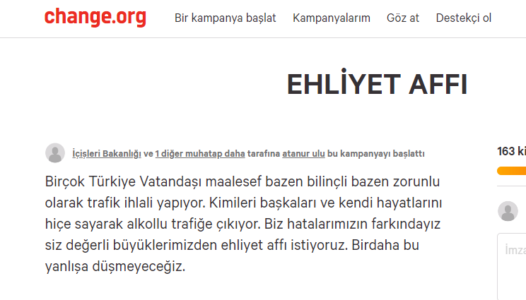 ehliyet affı var mı? ehliyet affı olur mu 2020? 2 ehliyet affi changeorg