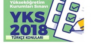 2018 YKS Türkçe Konuları