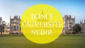 İkinci Üniversite Nedir