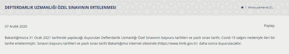 2020 hazine ve maliye bakanlığı kurum sınavları ertelendi mi? 4 image 102