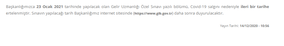 2020 hazine ve maliye bakanlığı kurum sınavları ertelendi mi? 6 image 104