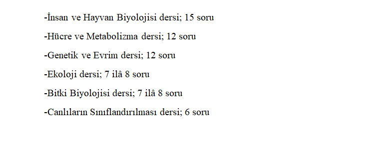 2021 kpss biyoloji öğretmenliği öabt konuları ve soru dağılımı (ösym) 2 image 156