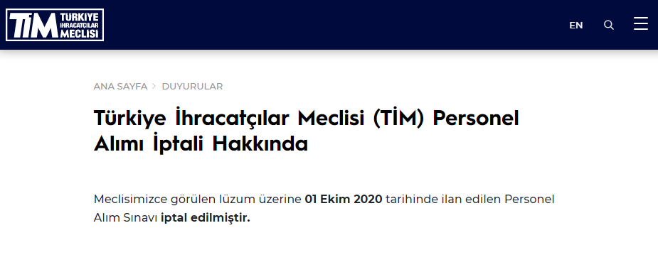 2020 türkiye i̇hracatçılar meclisi ti̇m personel alımı i̇ptal edildi 2 image 183