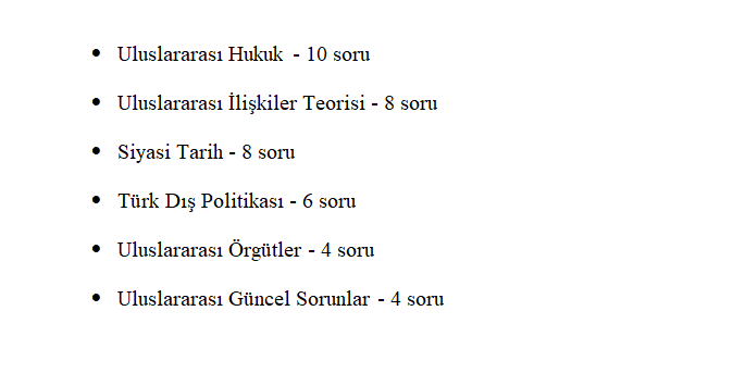 2021 kpss a grubu uluslararası i̇lişkiler konuları ve soru dağılımı (ösym) 2 image 193