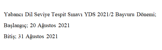 2021 yds/2 sonbahar başvuruları ve sınavı ne zaman yapılacak? 1 image 207