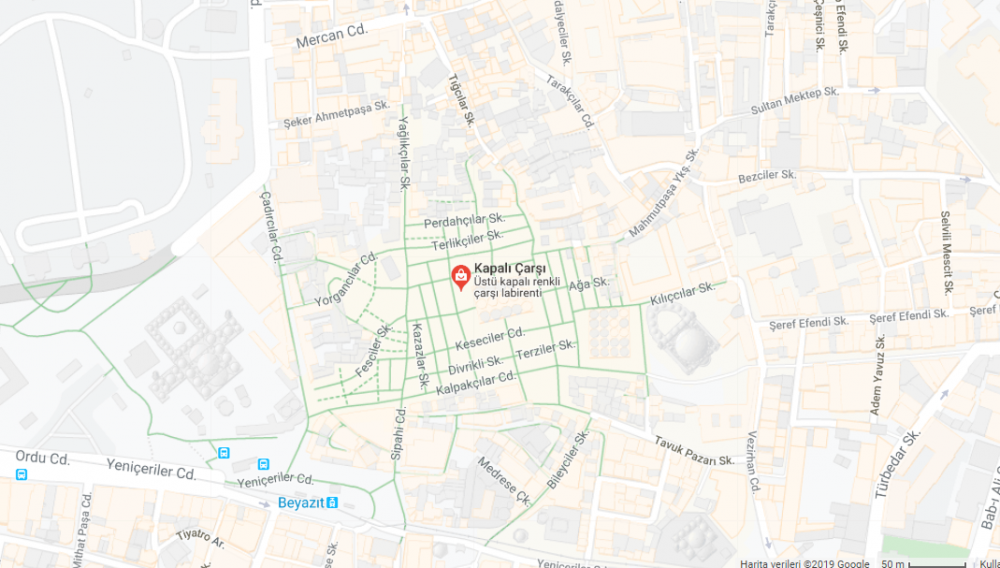 kapalıçarşı çalışma saatleri ve ziyaret saatleri 1 kapalicarsi map