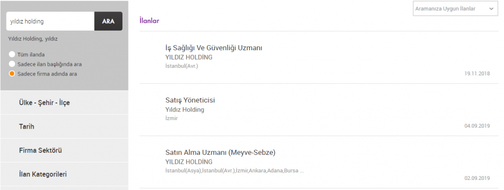 ülker i̇ş i̇lanları, personel alımı ve i̇ş başvurusu 1 kariyer yildiz